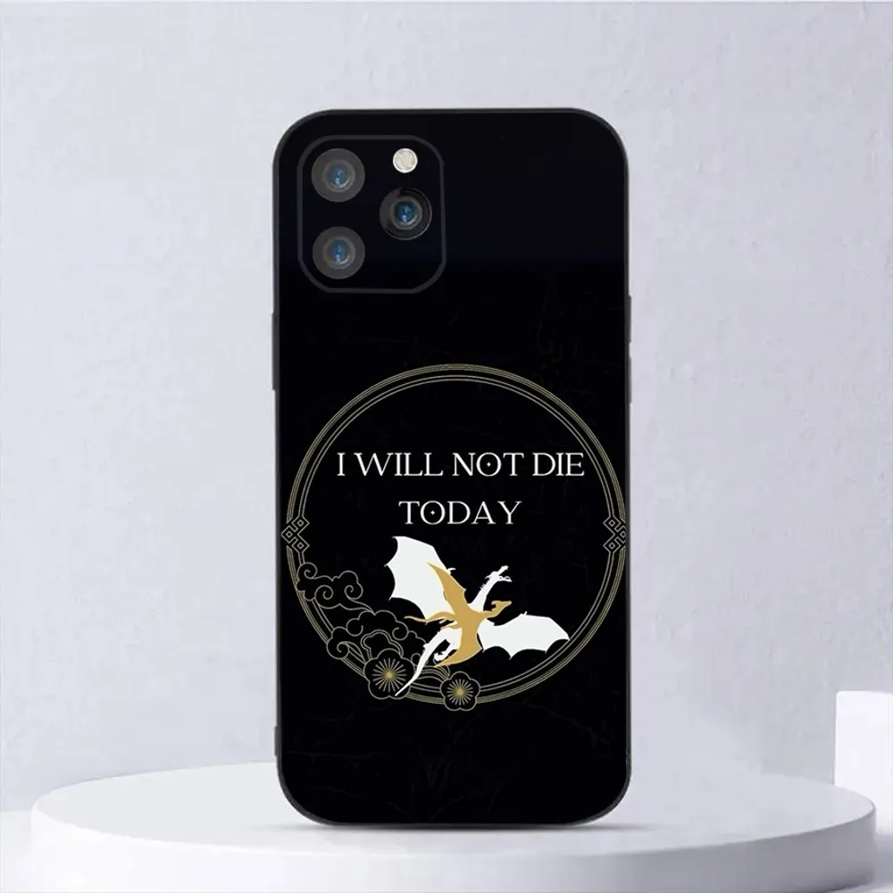 Dragon F-Fourth W-Wing Phone Case For iPhone 16,15,14,13,12,11,Plus,Pro Max,XS,X,XR,SE,Mini,8,7 Soft Silicone Black Cover