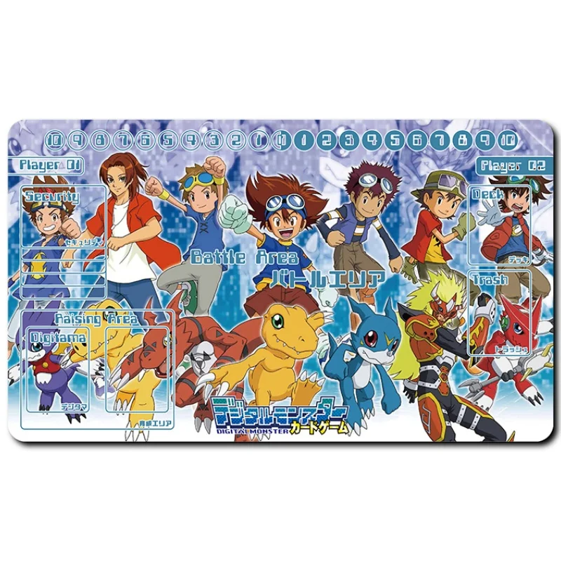 Digimon Adventure Card Pad Kanbara Takuya Bancho Leomon Dtcg Diy Rubber Action Toy Figures Anime Game Collection Battle Mat