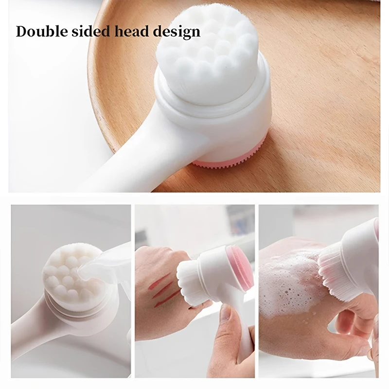 Facial Cleansing Brush Set with Headband & Wristband 4