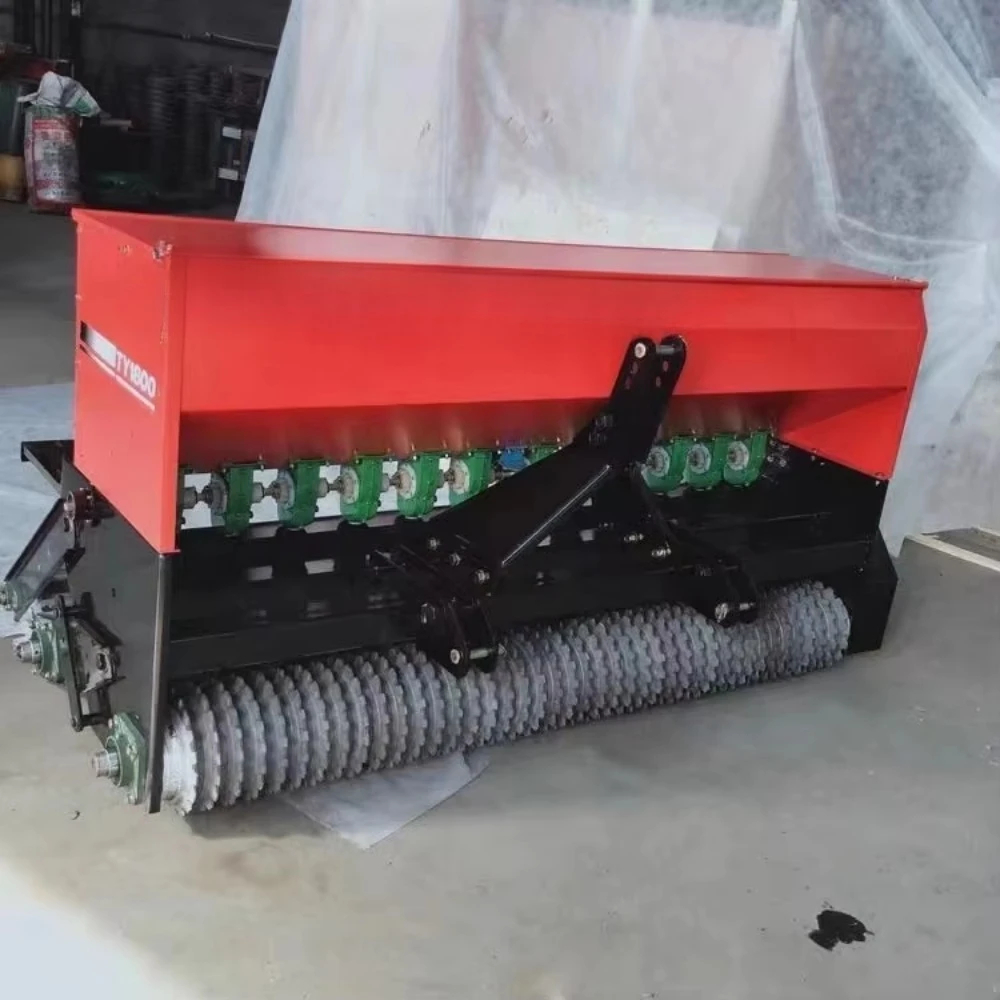 JINGYUYAN GraDO 1800 Tractor Driven Grass Seed Seeder with Gear-Adjustable Rows & High Capacity Seed Box