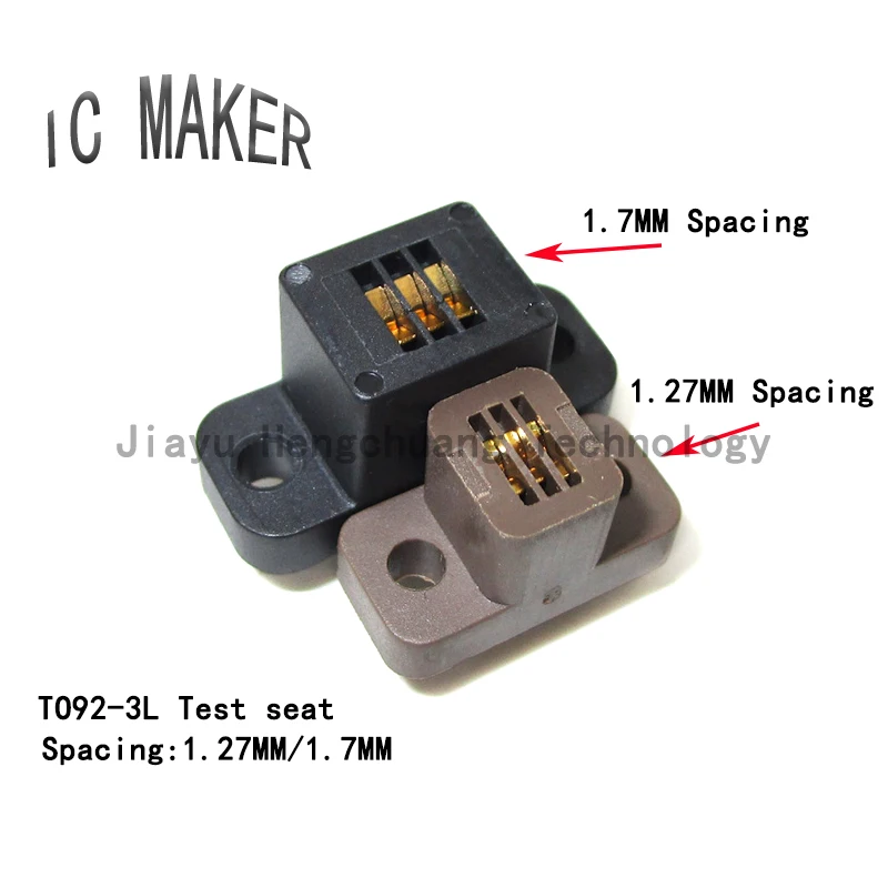 

1PCS TO92-3 TO-92-3L GOLD PLATED HIGH TEMPERATURE AGING RESISTANT SEAT FIXTURE SOCKET 1.27MM/1.7MM PITCH TRIODE TEST BASE