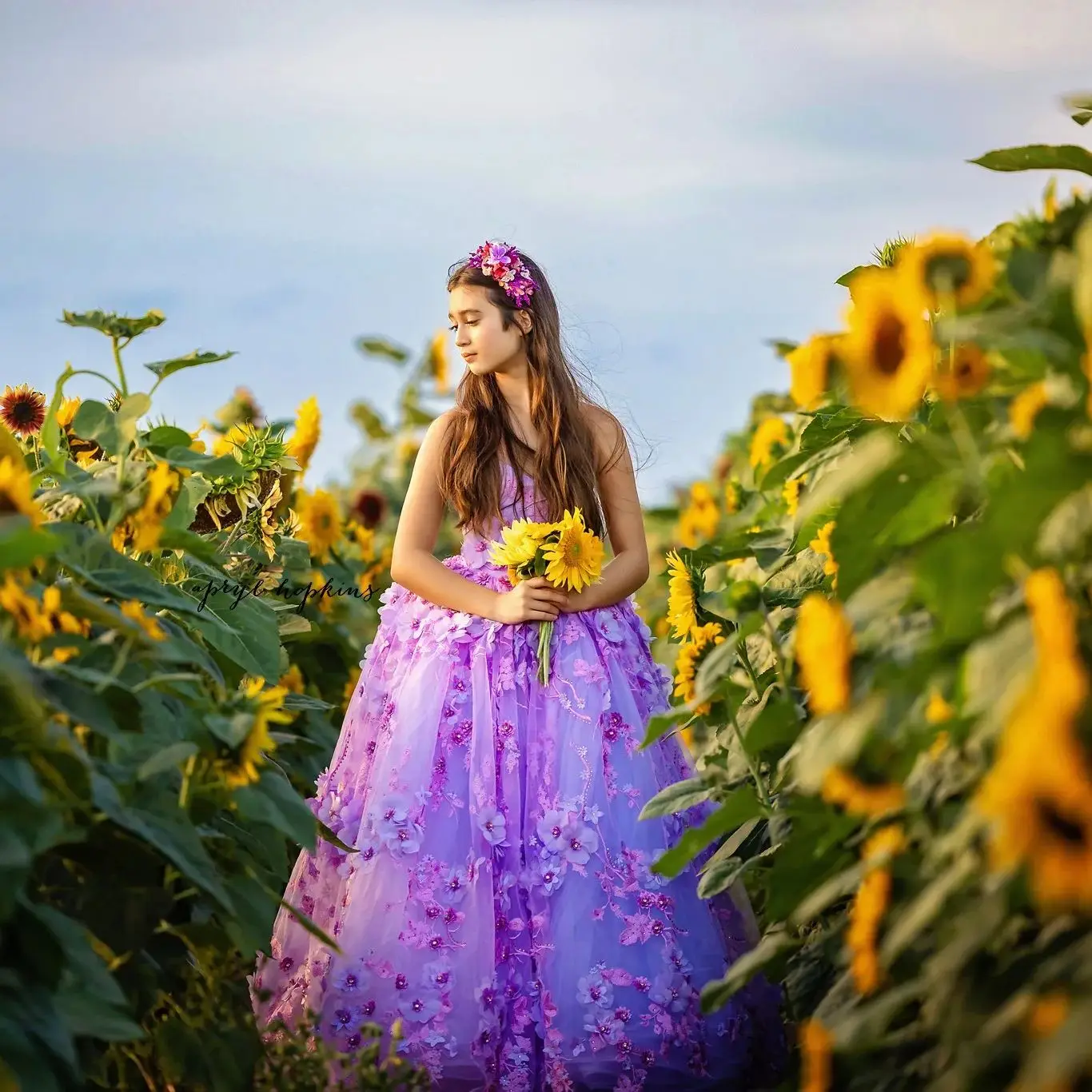 Belle robe de reconstitution historique de fleurs 3D pour filles, jupe moelleuse, sangle sexy, Rhdes enfants, perles, litière, bébé, quoi que ce soit