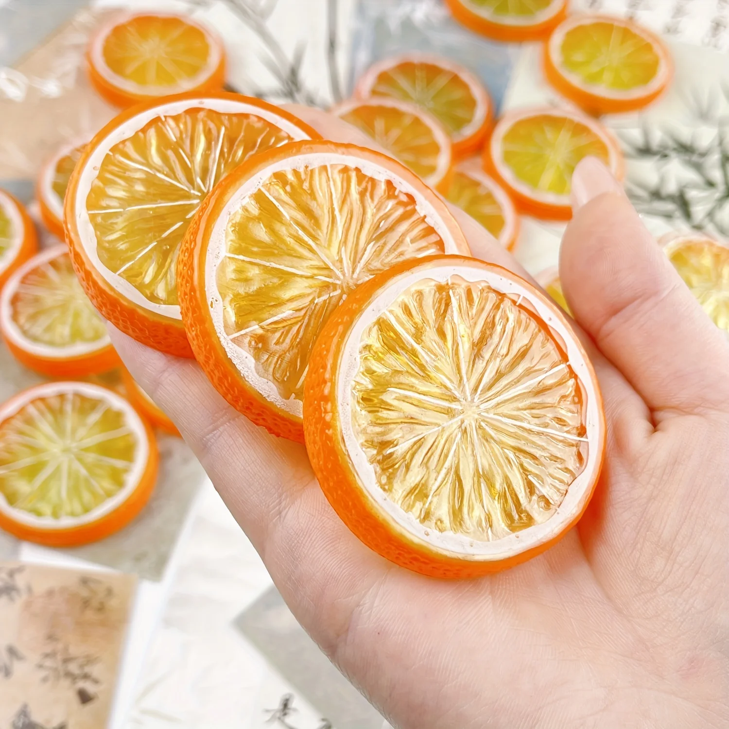 20 قطعة من الفاكهة الاصطناعية والبرتقال البلاستيكية الصناعية لديكور المنزل والتجمعات الموسمية وأنواع الغرف المختلفة