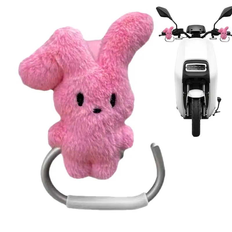 Scooter Hook Motorcycle Handlebar Hook Motorcycle Luggage Bag Holder Cartoon Rabbit Stroller Bag Organizer For Wheelchair Pram