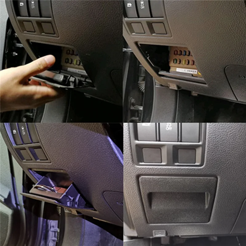 

2X внутренний черный блок предохранителей из АБС-пластика, контейнер для монет, лоток для хранения для Subaru XV Crosstrek Forester Outback Legacy Impreza WRX