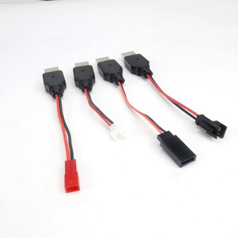 RC USB 충전 3.7V 리튬 배터리 충전기 케이블 USB to JST /SM / 후타바 플러그 3Rc 드론 쿼드콥터용