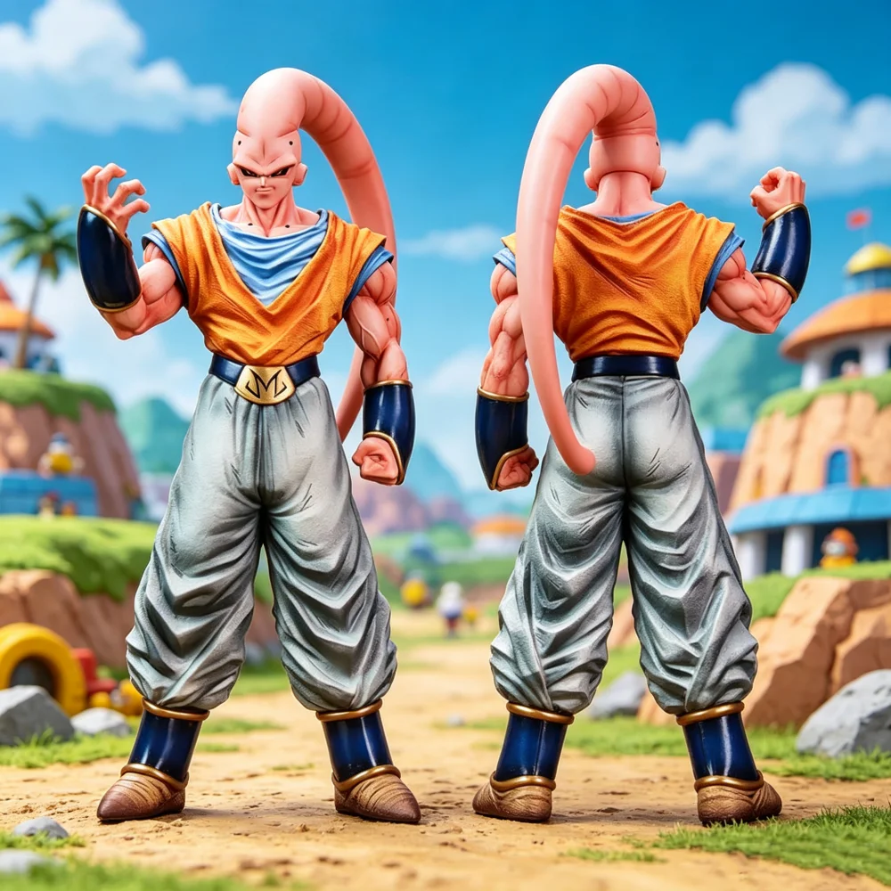 Figura de Gohan Buu de Dragon Ball Z, Estatua de Anime Majin Buu de 39 cm/15.35 pulgadas, Figuras de Acción Coleccionables, Juguetes, Regalos