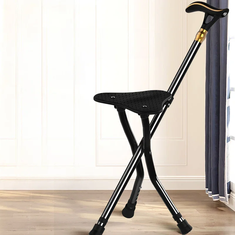 

Walking Stick Portable Stool Old People Stool Foldable Stool Aluminium Alloy Senior Furniture Tabourets LLSC
