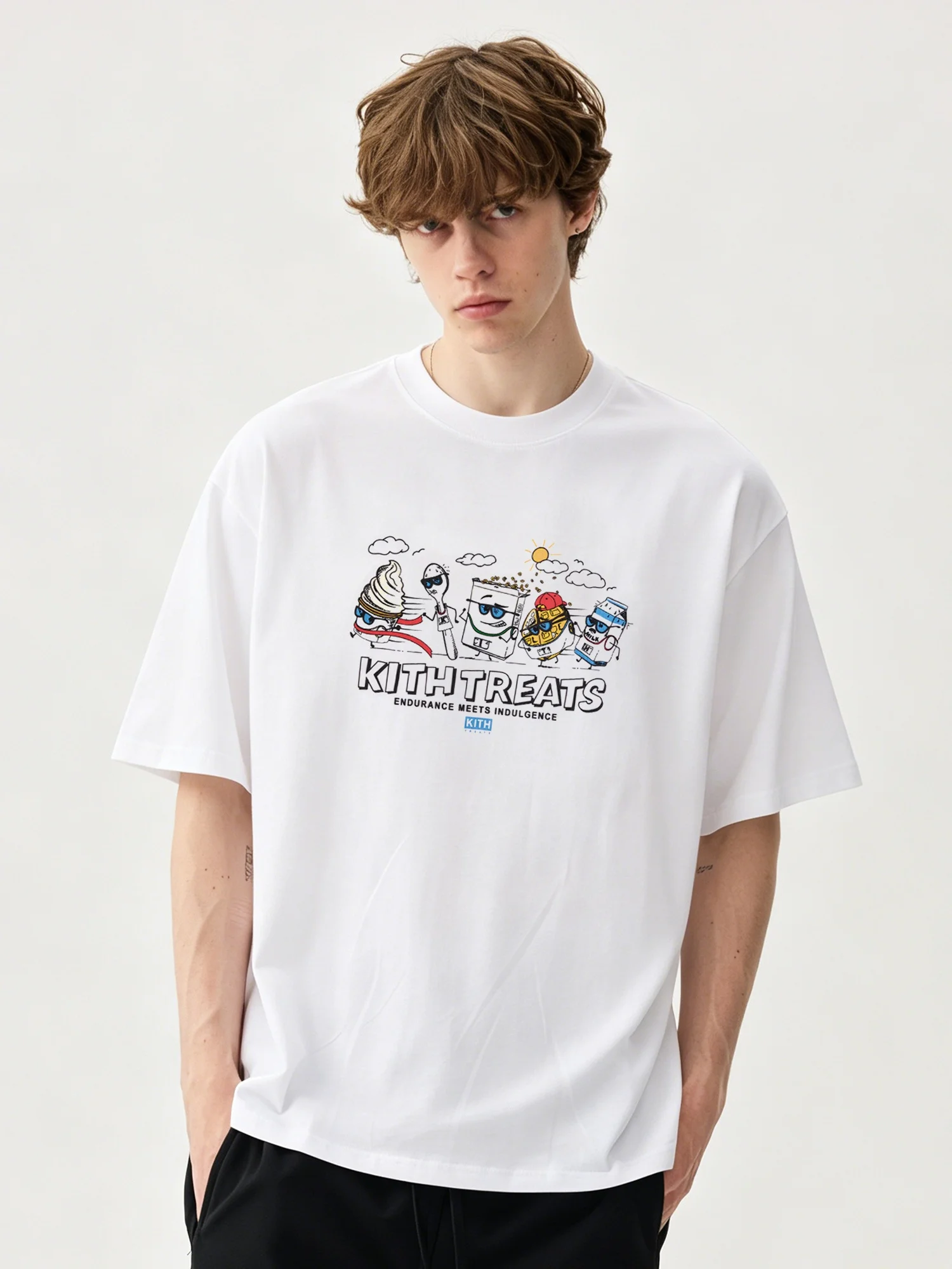 

Loose Fit Printed Short Sleeve T-Shirt Unisex Streetwear Style Sakura Limited Edition Breathable Cotton Casual Wear