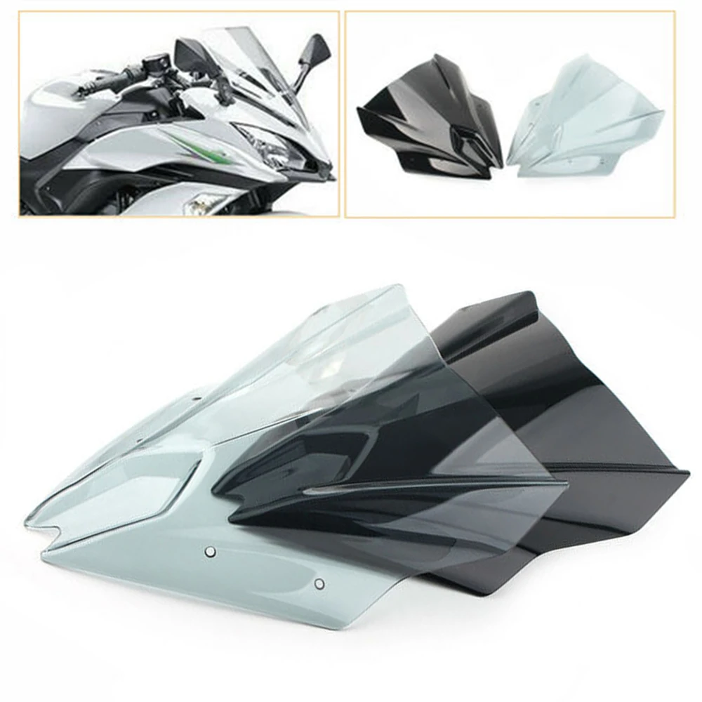 

Motorcycle Windscreen Windshield Airflow Viser Deflectors Wind Screen Accessories For Kawasaki For Ninja 650 2019 2018 2017