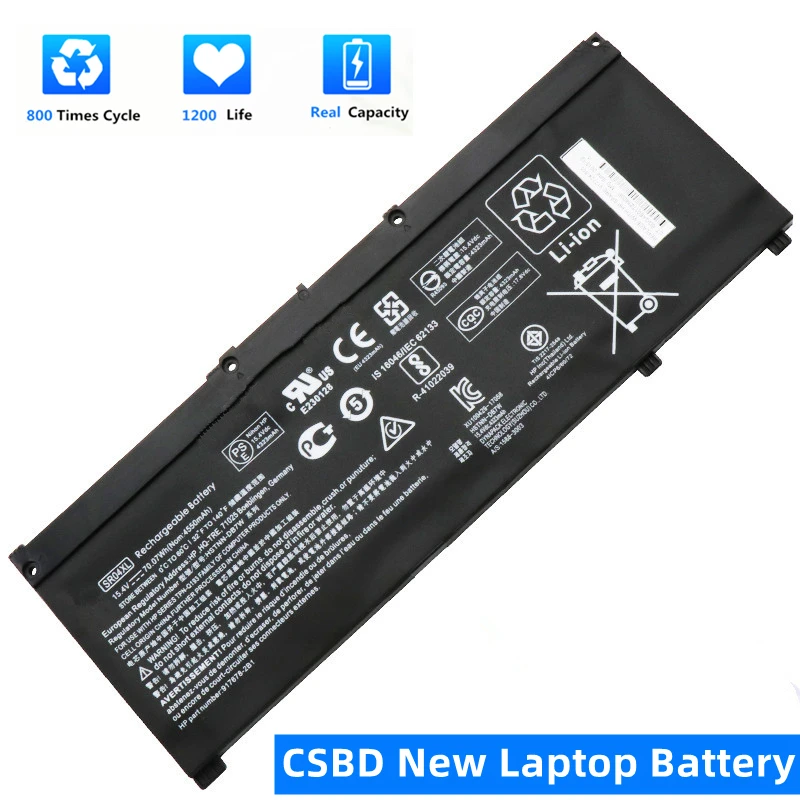 

CSBD New SR04XL Laptop Battery for HP OMEN 15-CE 15-CB 15-CE015DX 15-CB014ur TPN-Q193 TPN-Q194 TPN-C133 HSTNN-DB7W 917724-855