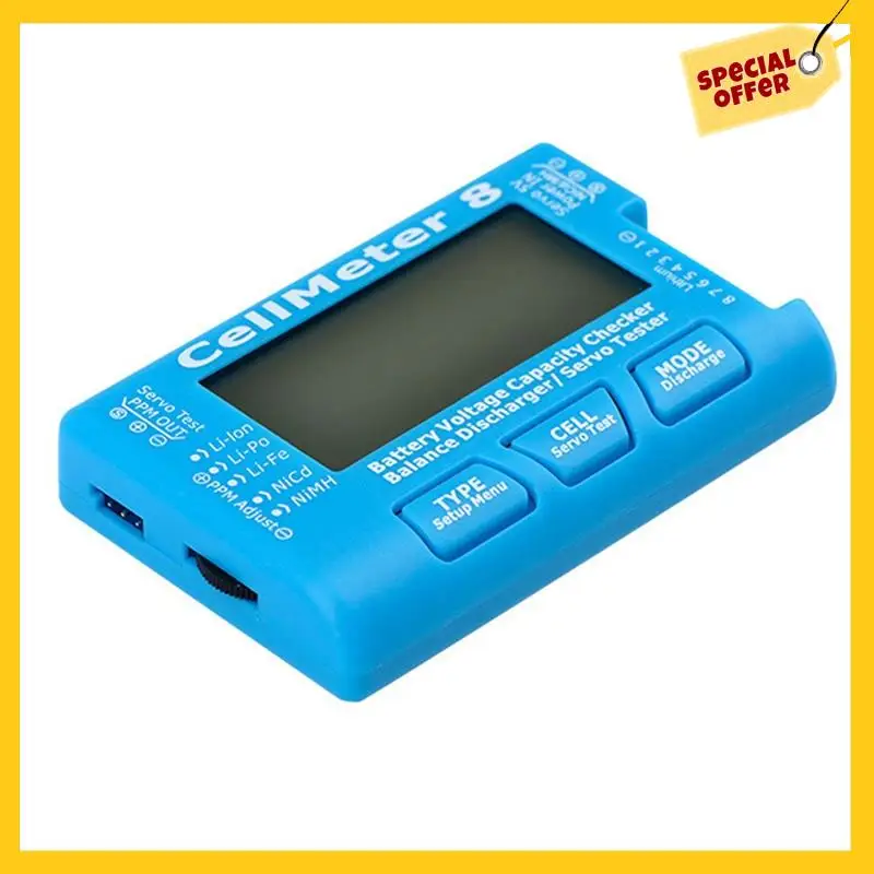 

Cellmeter 8 AOK 8S Electric Display Servo Test Narrow Frequency Servo Tester Battery Discharger Aeromodelling Tester Durable