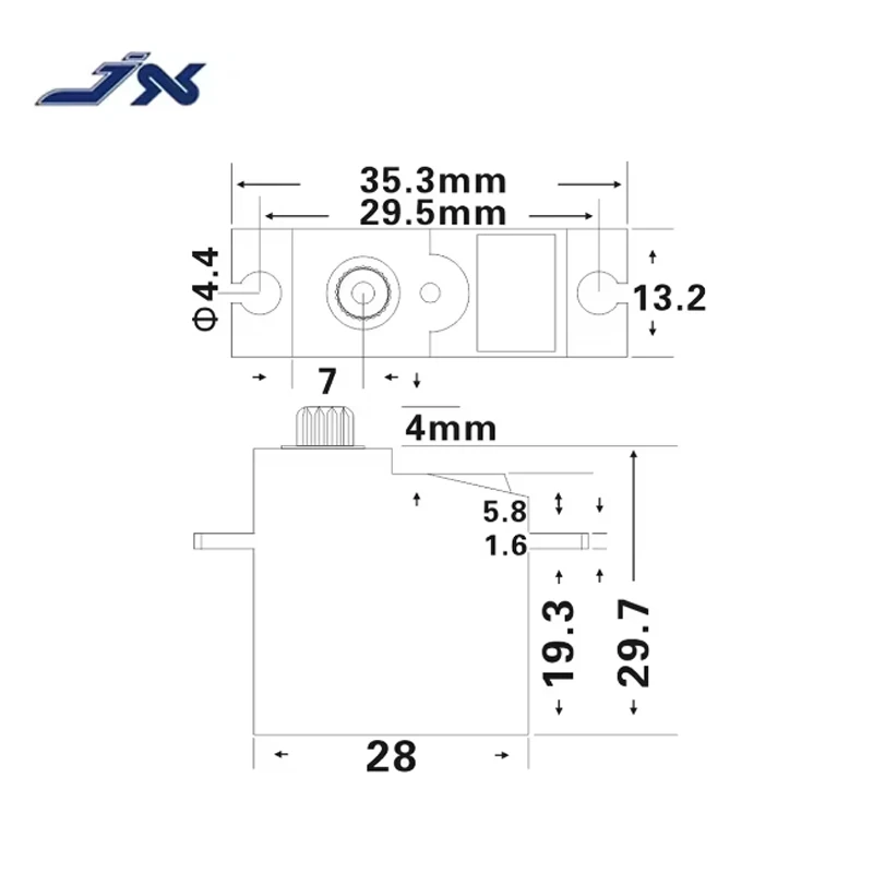 JX Servo PS-1181HB 18g 3,0 kg Kunststoff Getriebe Analog Servo Für für RC Auto Boot Flugzeug Hubschrauber Roboter arm RC Spielzeug