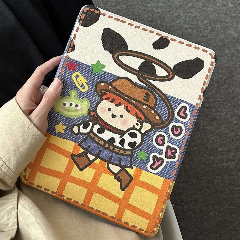 

Для iPad 9,7 10,2 10,5 10,9 11-дюймовый чехол Flip Smart Rotation Cover для Air 4 5 mini6 5 6 7 8 9 10 Gen 11th 2025 Pro 2024 Alien