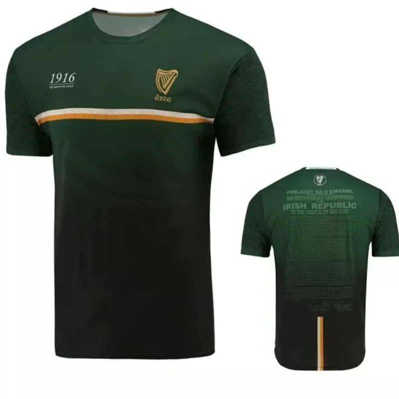 1916 maillot de commémoration 3D imprimé sport Football T-Shirt Collins maillot de commémoration Irl
