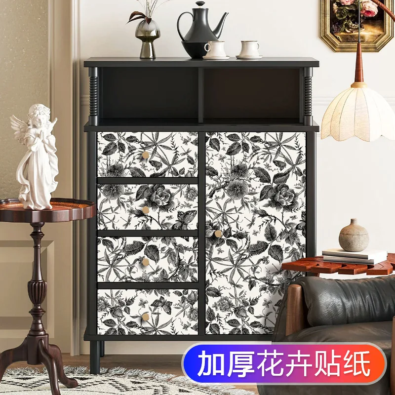Furniture Remodeling Wardrobe Stickers Kitchen Renovation Decor Cabinet Door Waterproof Moisture Resistant Self Adhesive Thicken
