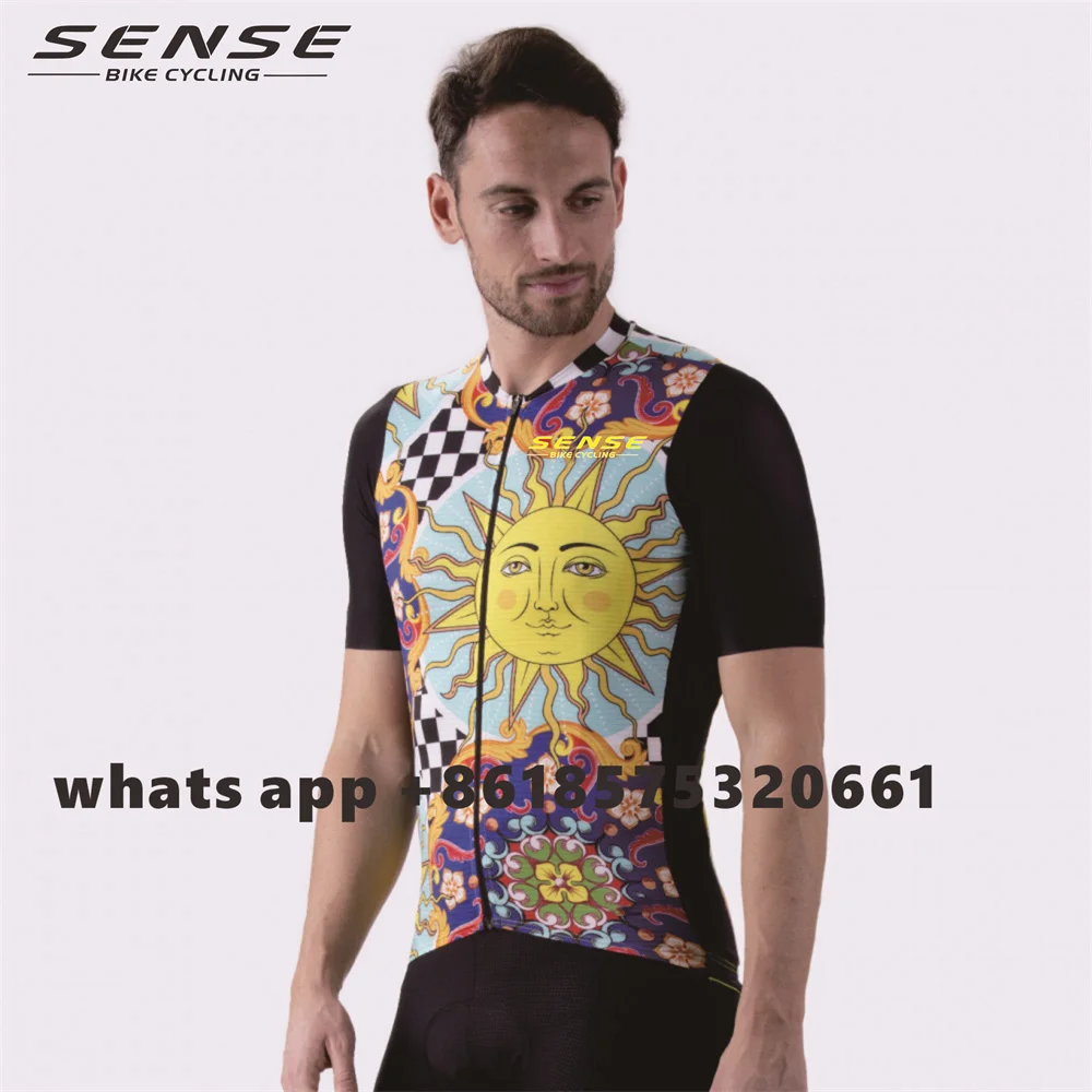 

Sense Bike Cycling Jersey Summer Short Sleeve Quick-dry Mtb Bike Clothing Ropa Ciclismo Hombre Triathlon Shirt Cycling Equipment