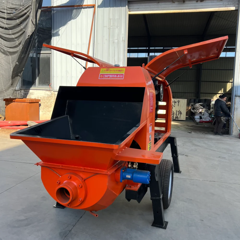Customized Model 40 Diesel Concrete Pump - Small Secondary Structure Column Pump For Large Aggregate & Fine Stone Cement Pouring