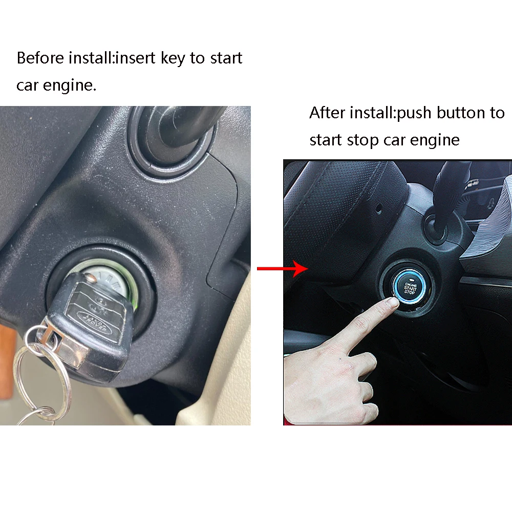 Sistema de acceso de entrada sin llave para Land Rover Discovery3, actualización de arranque remoto Push To Start Stop, nuevos accesorios de llave inteligente para coche