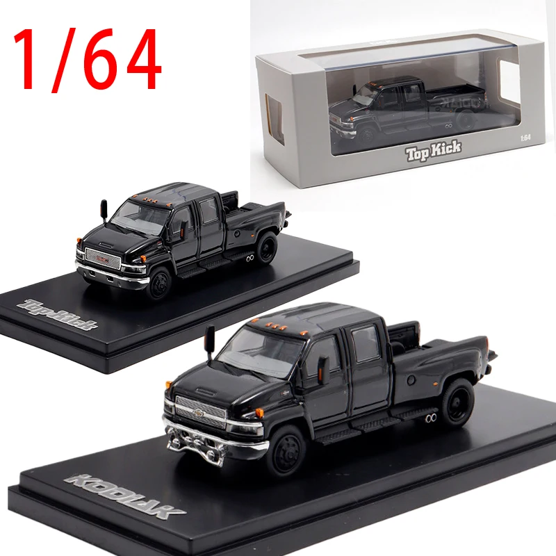 

Модель автомобиля GOC, масштаб 1/64, пикап, литая модель из сплава, Chevrolet KODIAK, игрушечные транспортные средства для мальчиков, подарок