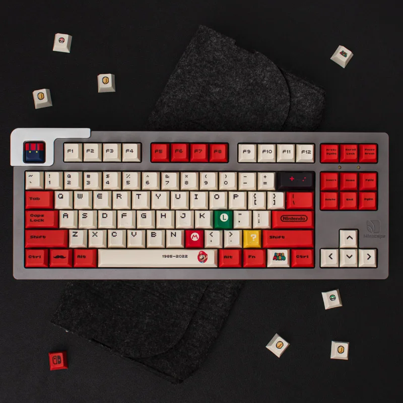 

Customised personalised keycaps 131 keys Cherry original height PBT sublimated mechanical keyboard caps for 68/75/87MX switches