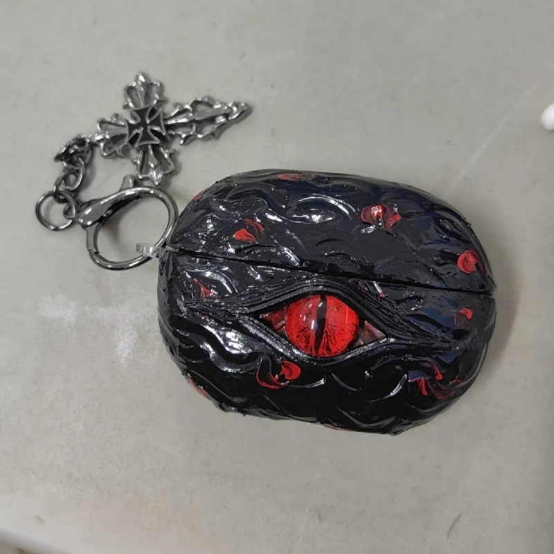 Noctilucent Cthulhu Mythos Earphone Case for Huawei FreeBuds Pro Red Eye Headphone Cover Custom Protective Case for FreeClip 2