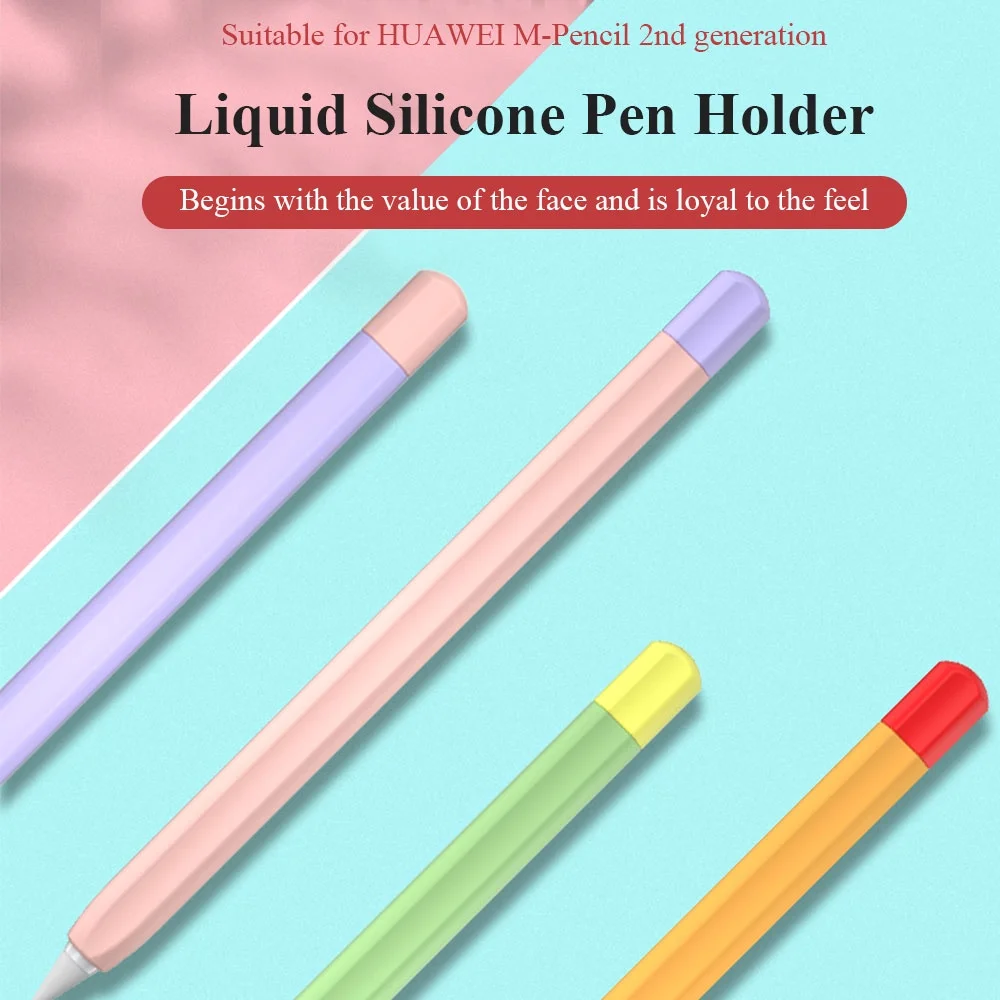 For Huawei m-pencil 2 Case Silicone Protective Cover For Huawei M Pencil 2 2en Pen Cover Pad Tablet Touch Stylus Pen Cases