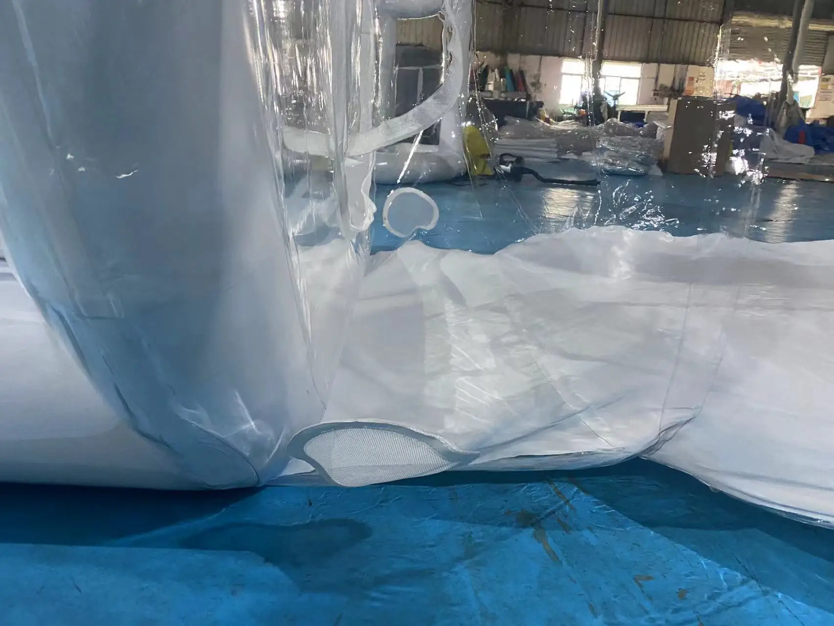 Outdoor Transparent Inflatable Bubble Tent With Balloons Inflatable Bubble House