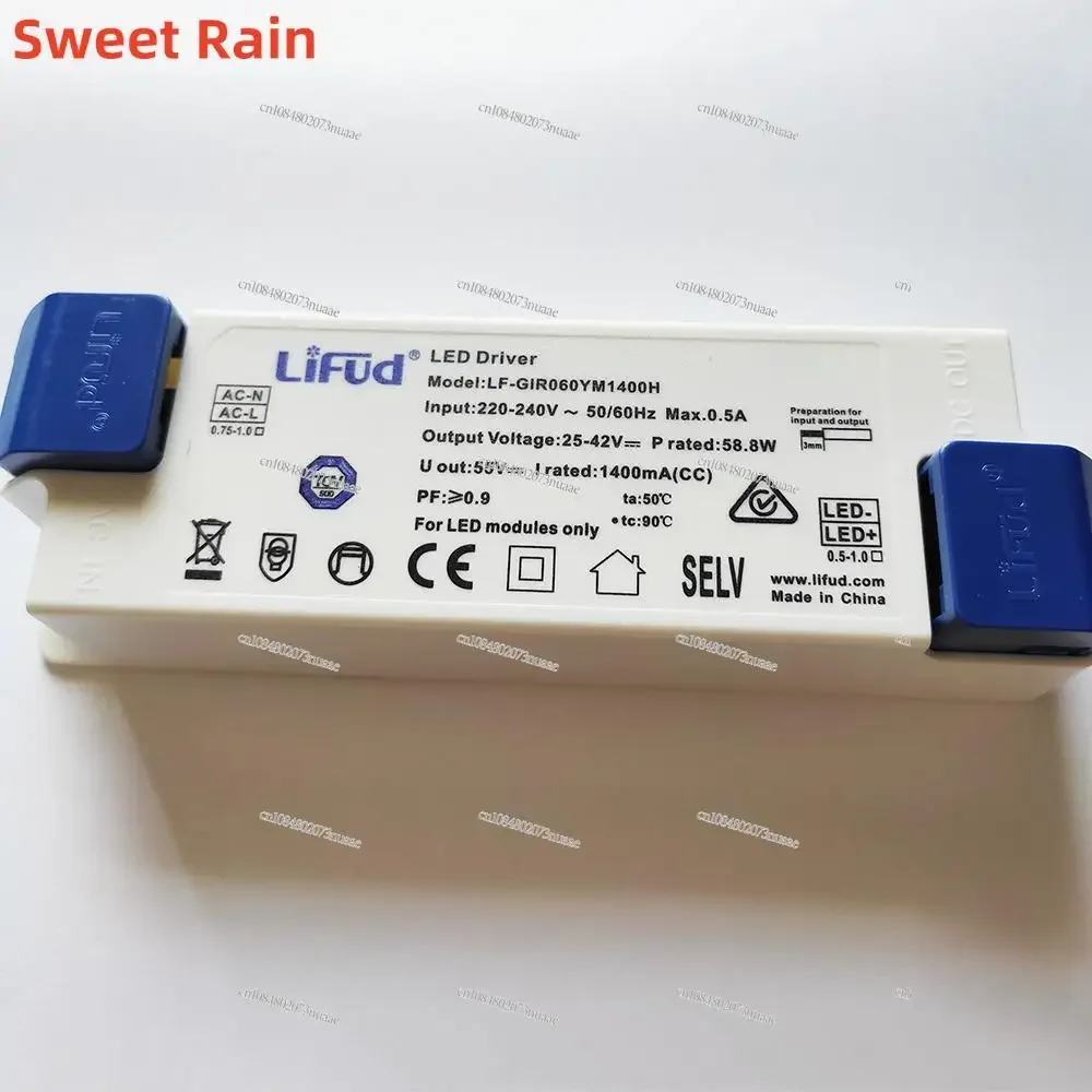 Lifud LED Driver 60W 1400mA DC 25-42V AC220-240V LF-GIR060YM1400H Lighting Driver Panel/Down/Track Light Driver GIR060YS1400H