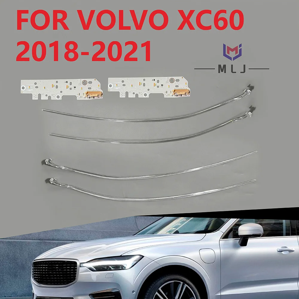 

FOR Volvo XC60 2018-2021 Car DRL CHIP Light Guide Tube White LED Light Source Board LED Lamp Tube Car Accessories Angel Eyes