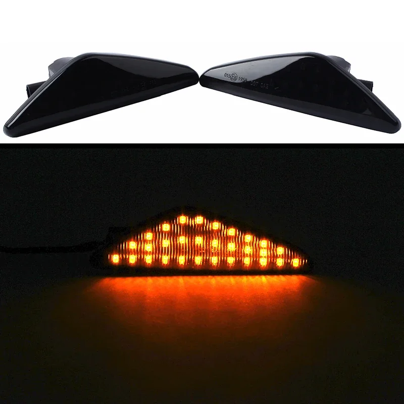 For BMW X3 F25 X5 E70 X6 E71 E72 turn signal sequential flashing LED turn signal side sign repeater light car accessories 2piec