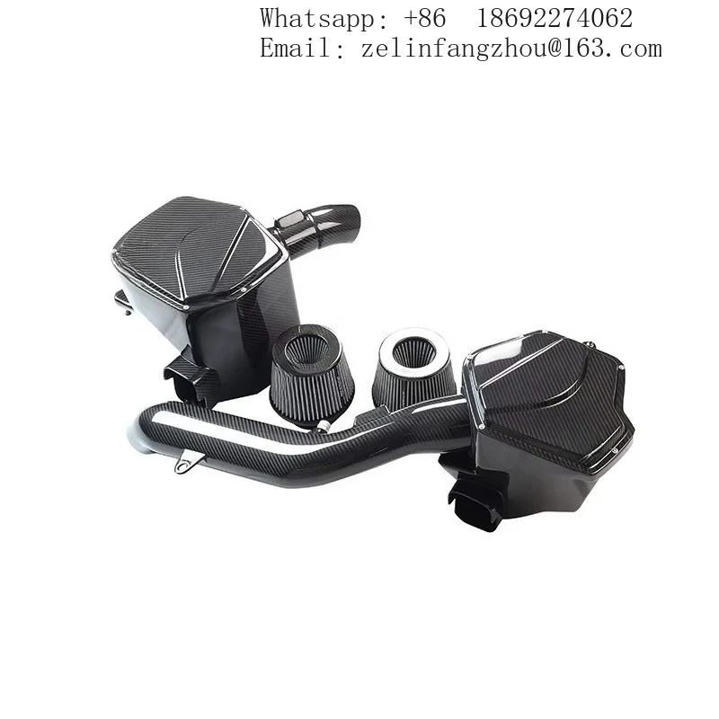 High Performance Airspeed Dry Carbon Fiber Cold Air Intake System With Filter For Bmw M2C M3 M4 F8X F82 F80 S55