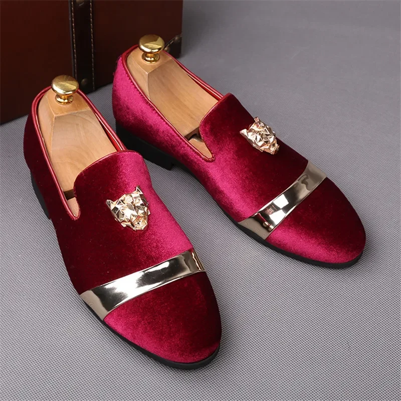 

Men's Trendy Party Wedding Loafers Moccasins Men Casual Slip-on Shoes Mens Outdoor Driving Flats Breathable