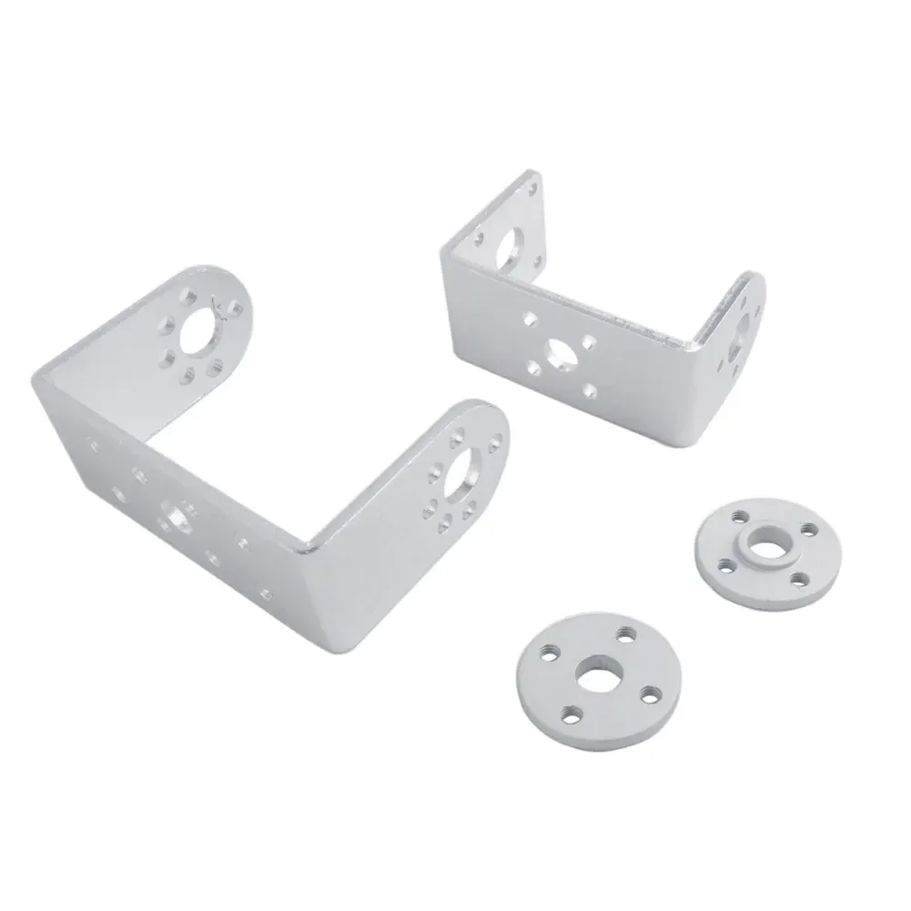 Servo digitale da 35 kg a doppio asse con staffa Servos Motore con nucleo in ferro con guscio in alluminio 180/270/360 °   per giocattoli intelligenti fai da te robot per auto RC