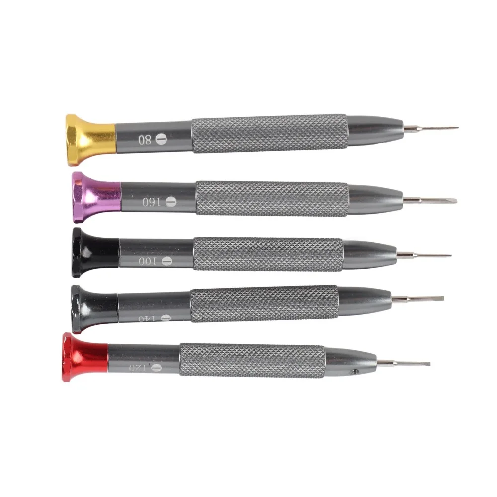 5Pcs Silver Watch Screwdriver Set Steel Various specifications Precision Watch Repair Tool Watchmaker Maintenance Kit
