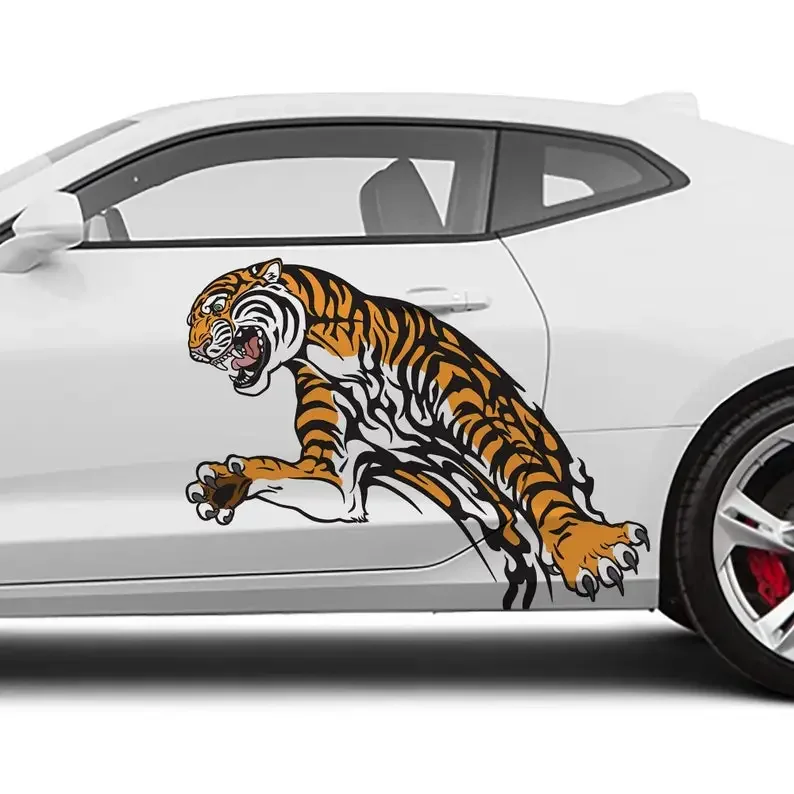 

Автомобильная наклейка Jumping Tiger III Livery, набор из 2 предметов, ограниченная серия, разработанная для дома и печати на виниловом украшении премиум-класса