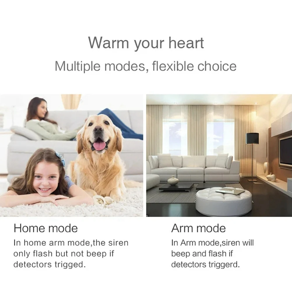 A69Z Tuya Smart Home Security System Kit Wifi Burglar Alarm Motion Door Window Detection Human Body Detection Sensor