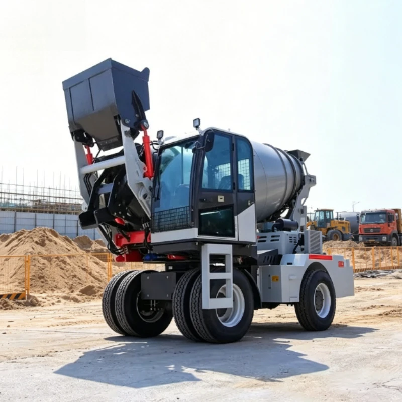 Customized Automatic Wheel Concrete Mix Small Self-loading Concrete Mixer Truck CE EPA Euro 5 Ready Mix Concrete Mixer Truck