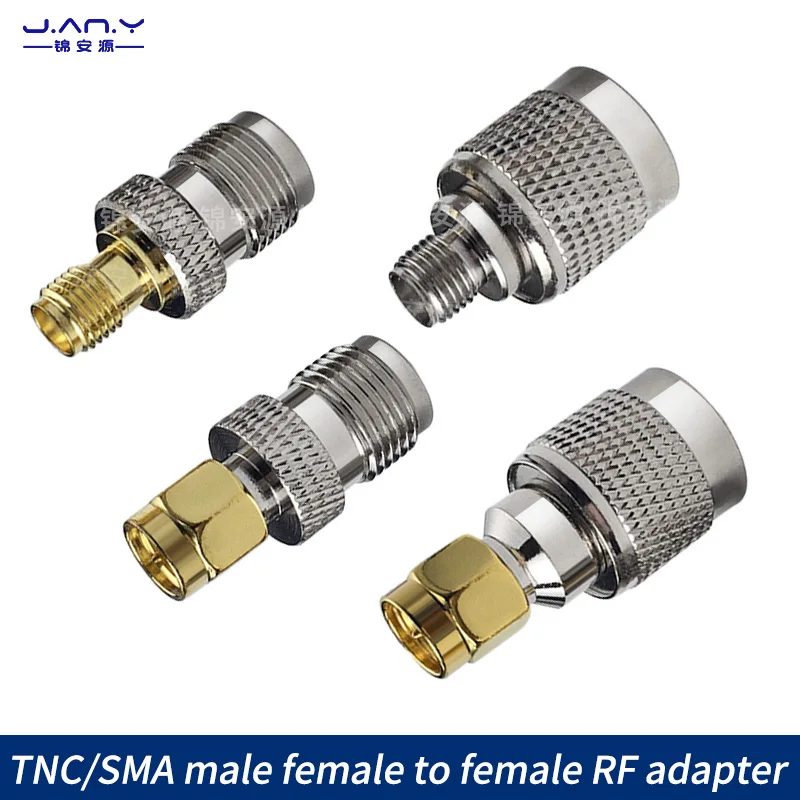 Copper plated TNC to SMA RF adapter RF high-frequency coaxial feeder connector SMA to L12 male to female conversion