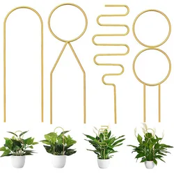 Decorations Iron Plant Support Stakes Flowerpot Decorations Garden Supplies Flower Pot Bracket Rust-proof Plant Sticks Garden
