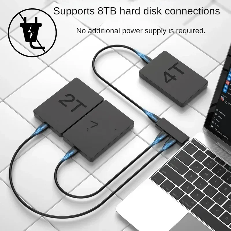 Mini Aluminium 3 Port USB 3.0/2,0 Hub USB Hub Erweiterungen 2,0 Adapter Station Ultra Slim tragbare Daten Hub USB Splitter