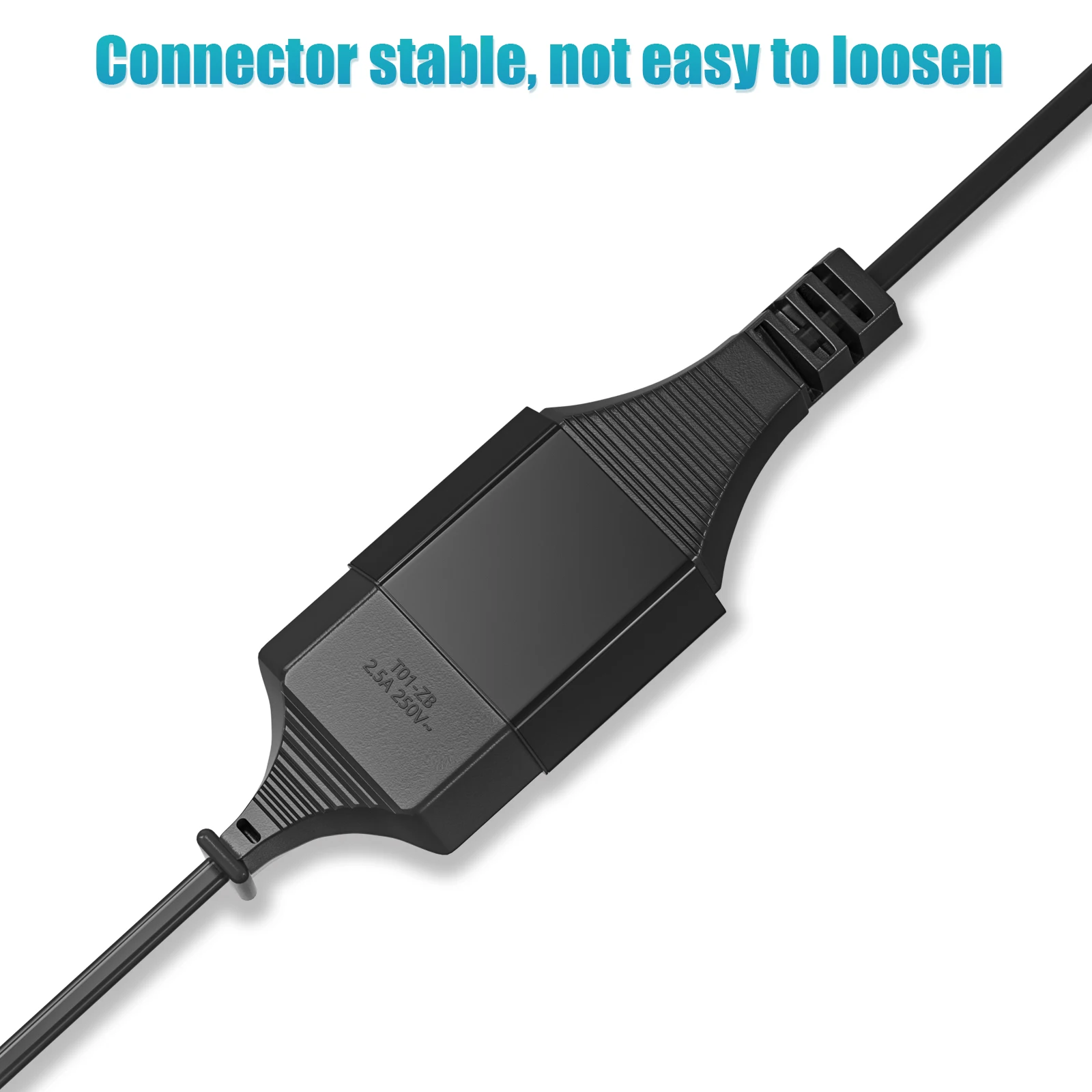 1 to 3 Power Cord EU Male Plug To Female Socket Power Extension Cable, 3-Way Outlets Euro Type C Plug for TV PC Monitor