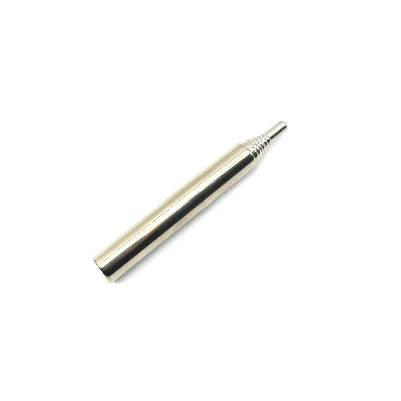 Stainless Steel Blow Tube - Pocket Bellow 9.3mm with Retractable Mouthpiece for Outdoor igniter Hunting accessories