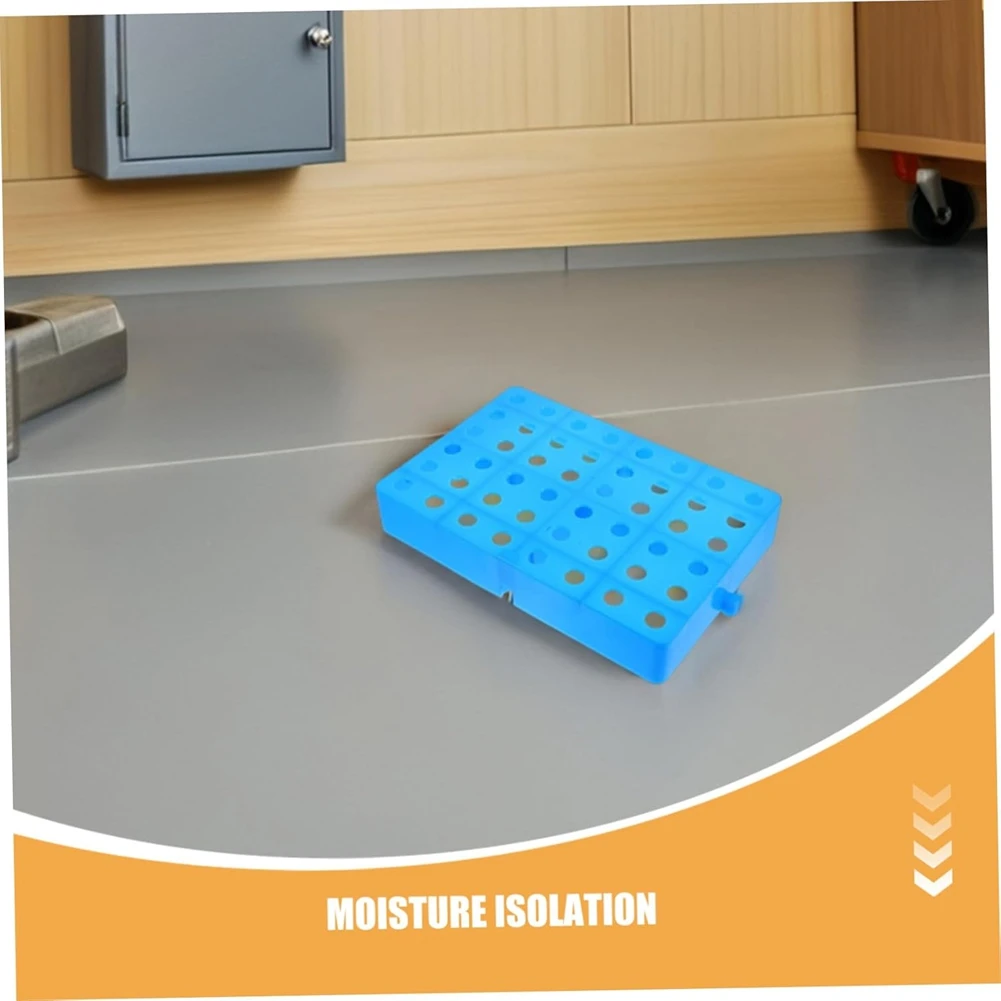 

AB11-Промышленные сверхпрочные пластиковые поддоны для хранения, 2 шт., синие сетчатые подкладки с вентиляционной платформой