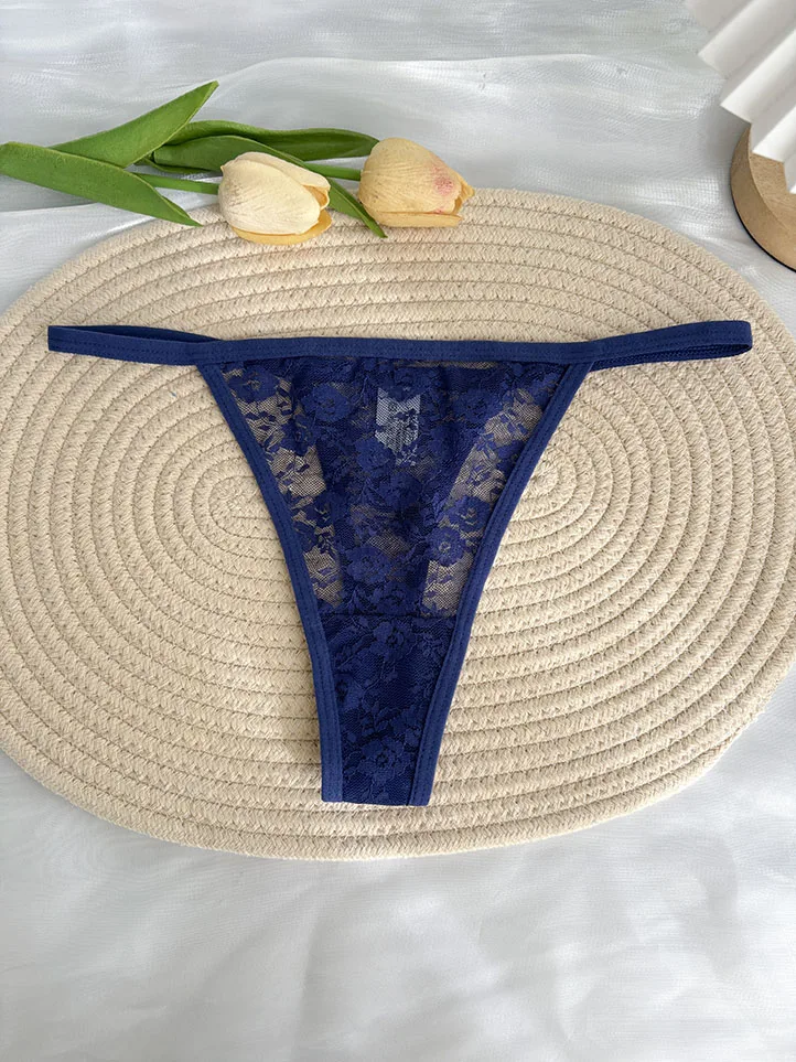 Aangepaste naam Thong aangepaste kristallen letter bikini slipje G-String lage taille sexy kanten slip vrouw paren jubileum cadeau