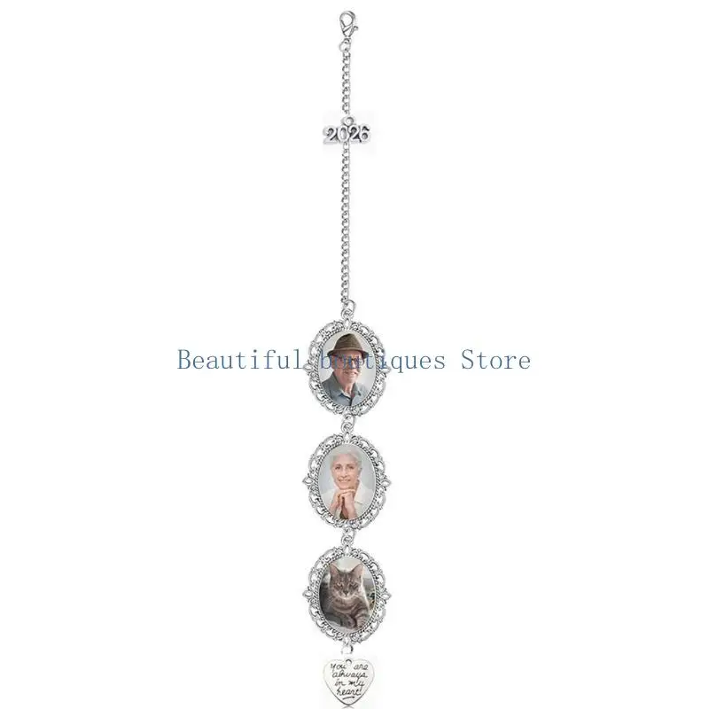 U4LF Graduation Tassels Photo Charm Pendant For Commemorative Gift for Him or Her