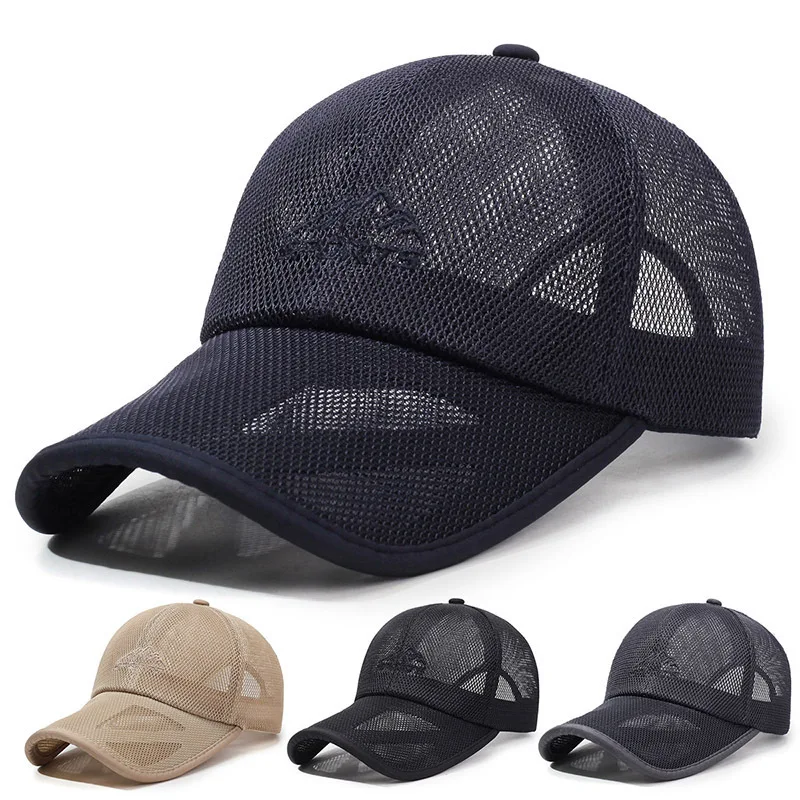

Summer Meh Breathable Caual Sun Protection Vior Hat Mesh Brim Baeball Outdoor Trendy Cap