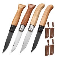 3CR13 Steel Outdoor Knife Survival Hunting Knife Comfortable Wood Handle Quality Stainless Steel Camping Pocket Folding Knife
