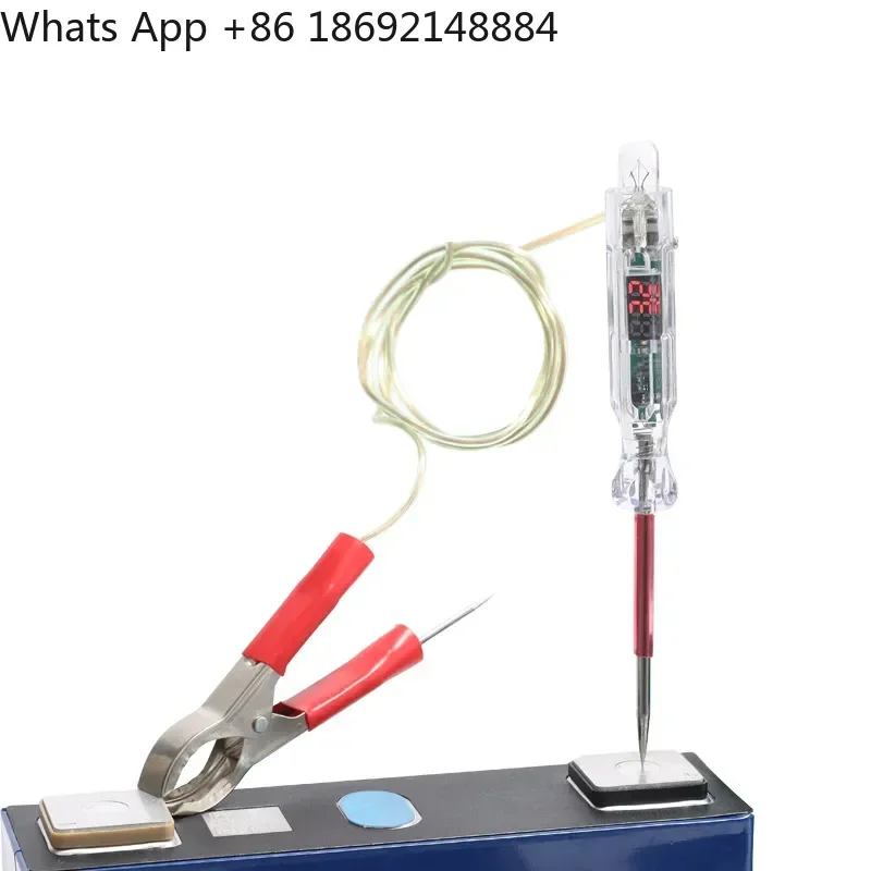 Bidirectional Digital Display Voltage Tester with LED and Self-Protection Function for Vehicles