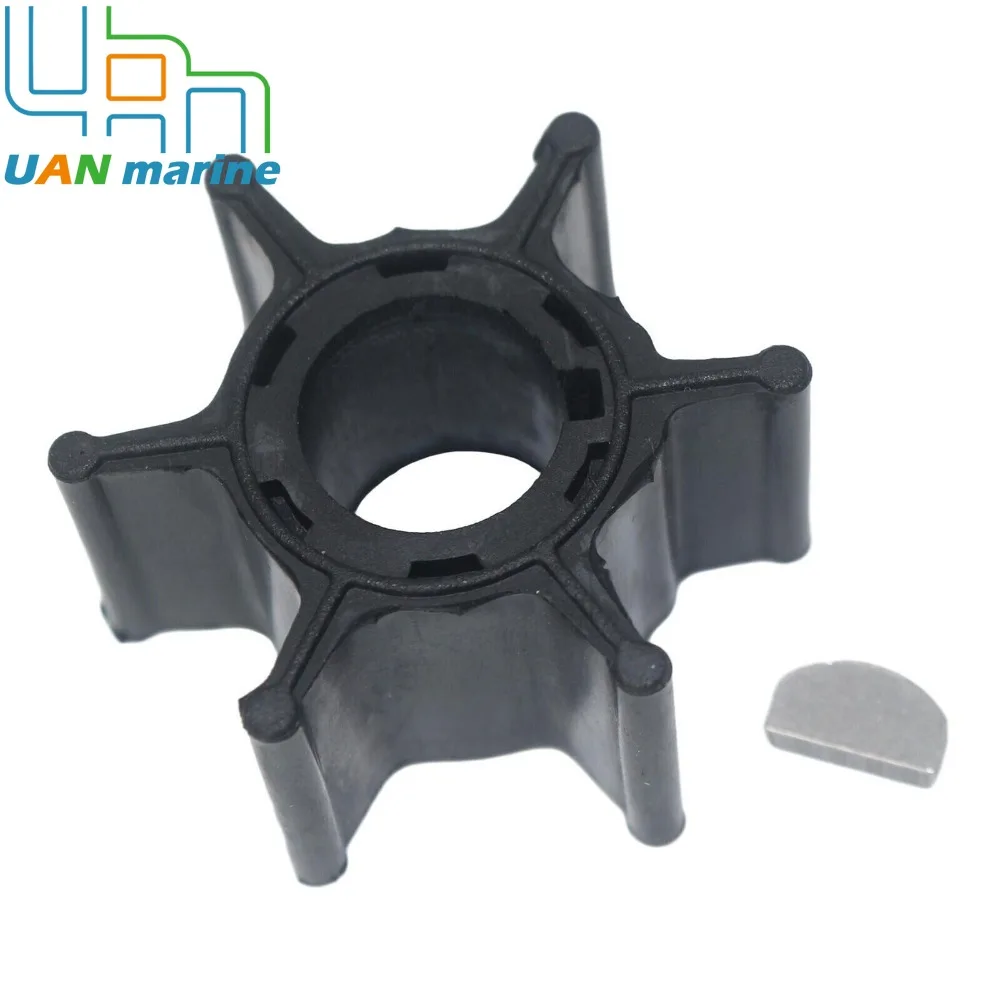 17461-93501 Water Pump Impeller with Key for Suzuki Outboard 2-Str 9.9 16 HP DT9.9 DT16 1980-1982 17461-93500